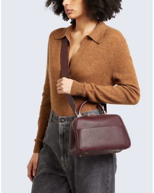 Valextra Purple Handbag