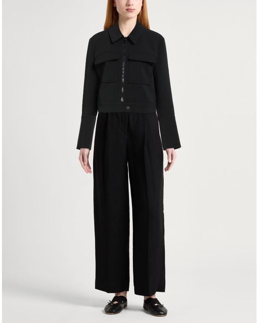 Patrizia Pepe Black Jacket Polyester, Elastane