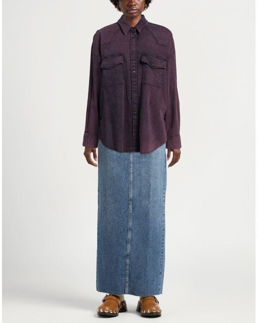 Dondup Purple Denim Shirt