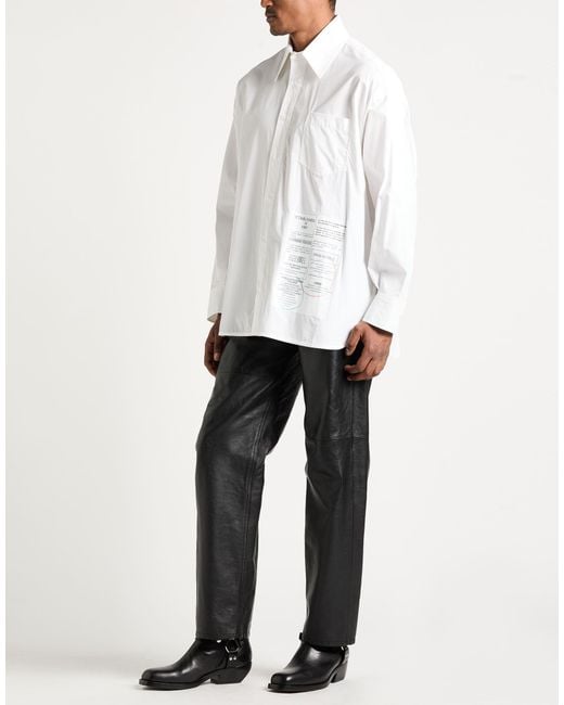 MM6 by Maison Margiela White Shirt Cotton for men