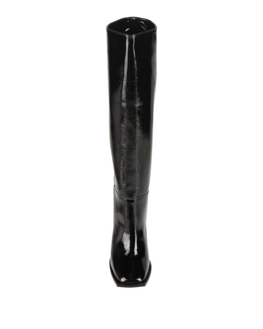 MSGM Black Boot Leather
