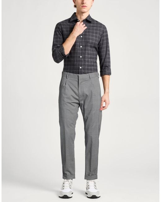Moorer Gray Pants Wool, Elastane for men