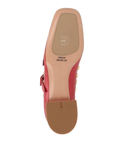 A.Bocca Red Ballet Flats
