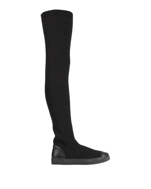 Fabiana Filippi Black Boot Wool, Acrylic, Polyamide, Elastane