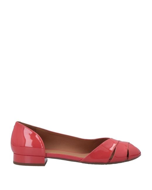 Geox Red Ballet Flats