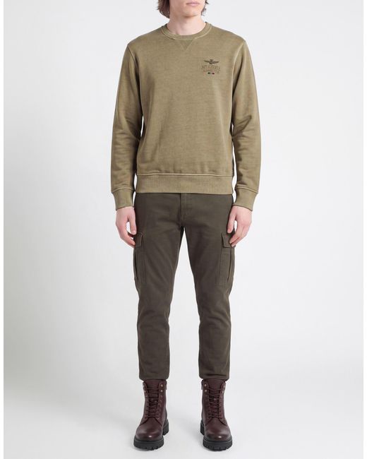 Aeronautica Militare Natural Sweatshirt Cotton for men