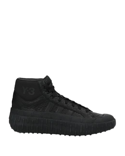 Y-3 Black Sneakers Soft Leather for men