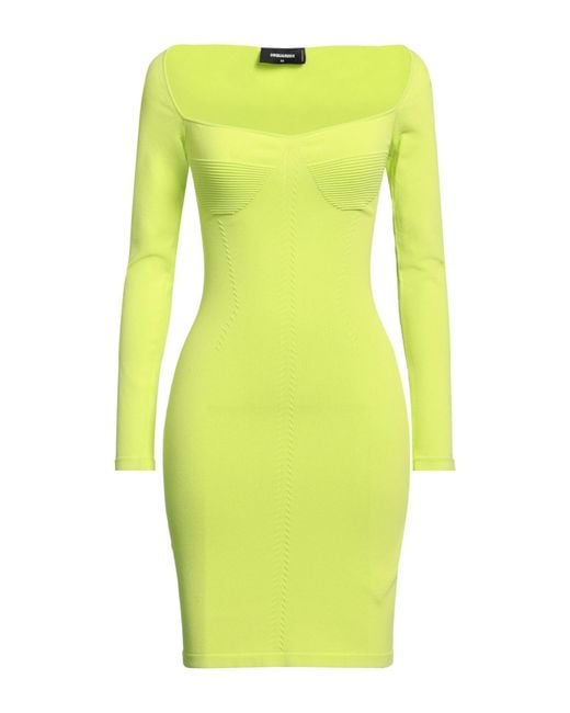 DSquared² Yellow Mini Dress