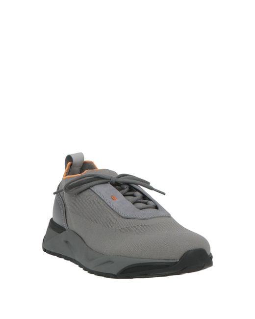 Santoni Gray Trainers for men