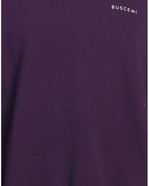Buscemi Purple Plum Sweatshirt Cotton, Elastane for men
