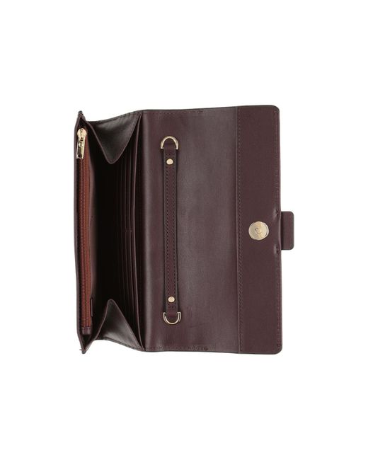 Piquadro Purple Portemonnaie mit Tragriemen