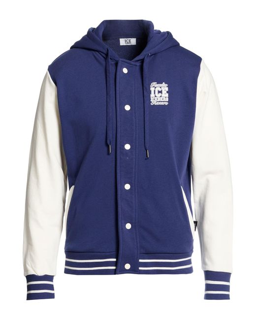 Ice Iceberg Blue Bright Sweatshirt Cotton, Polyester for men