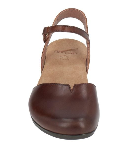 Dansko Brown Ballet Flats Leather