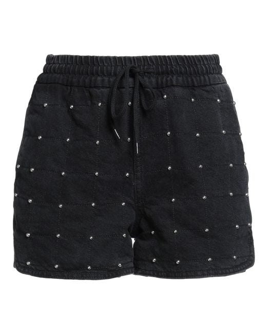 Maje Black Denim Shorts