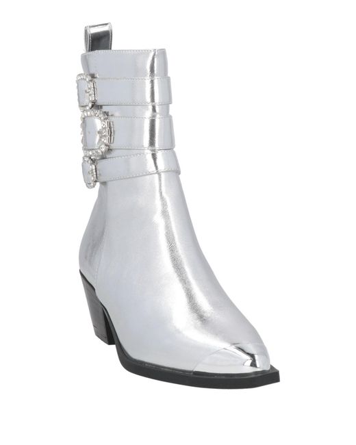 Steve Madden White Ankle Boots
