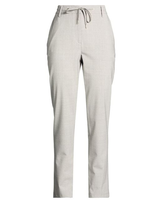 Eleventy Gray Light Pants Wool, Elastane