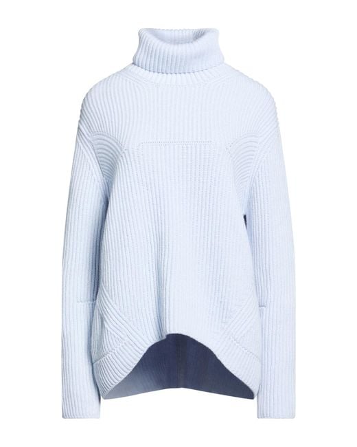 Daniele Fiesoli Blue Collezione N_01 Sky Turtleneck Merino Wool, Cashmere