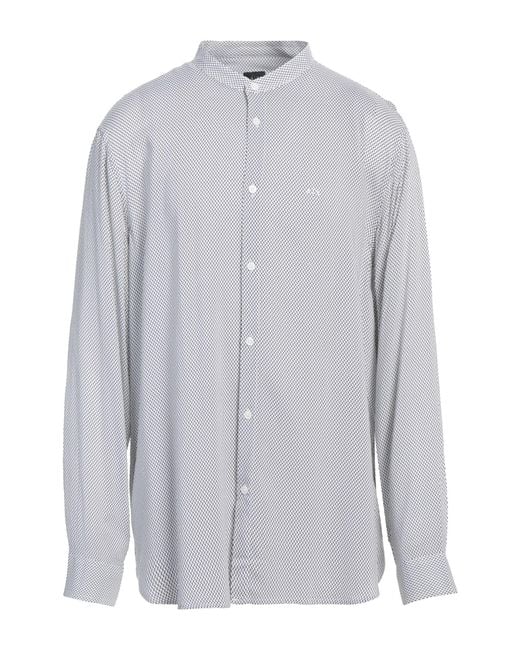 ARMANI EXCHANGE Gray Shirt Viscose for men