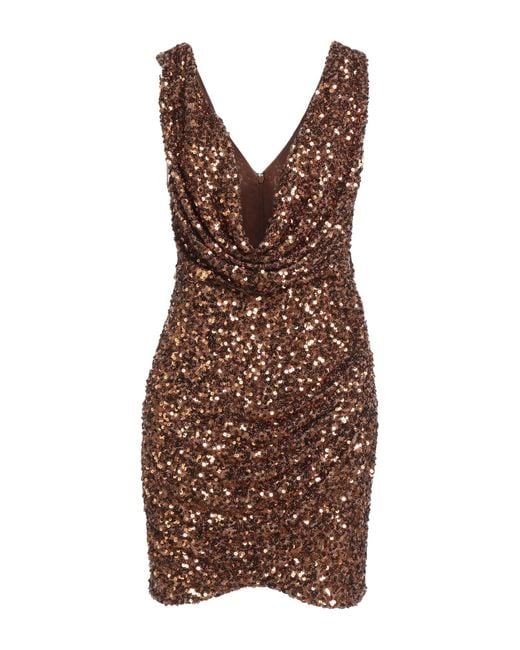Aniye By Brown Mini Dress Polyester, Elastane