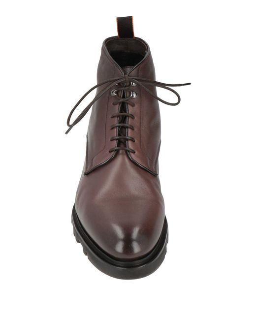 Santoni Brown Ankle Boots for men
