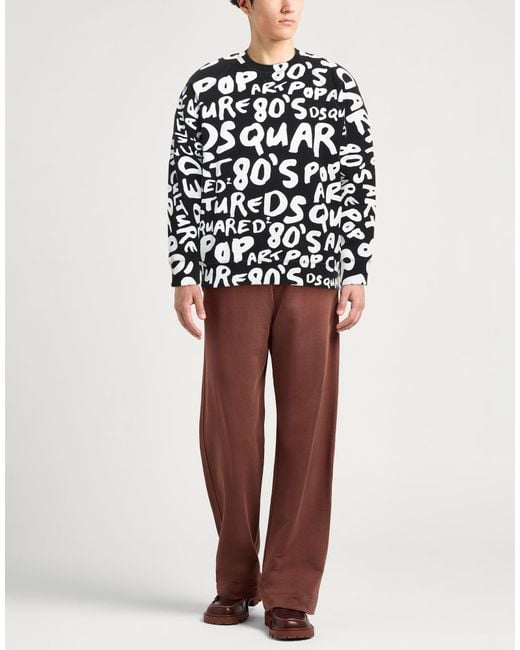 DSquared² Black Sweatshirt for men