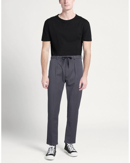 Circolo 1901 Blue Slate Pants Cotton, Elastane for men