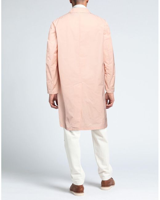 Hevò Pink Overcoat & Trench Coat for men