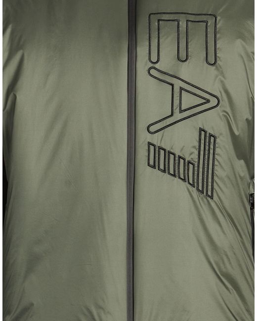 EA7 Green Puffers for men
