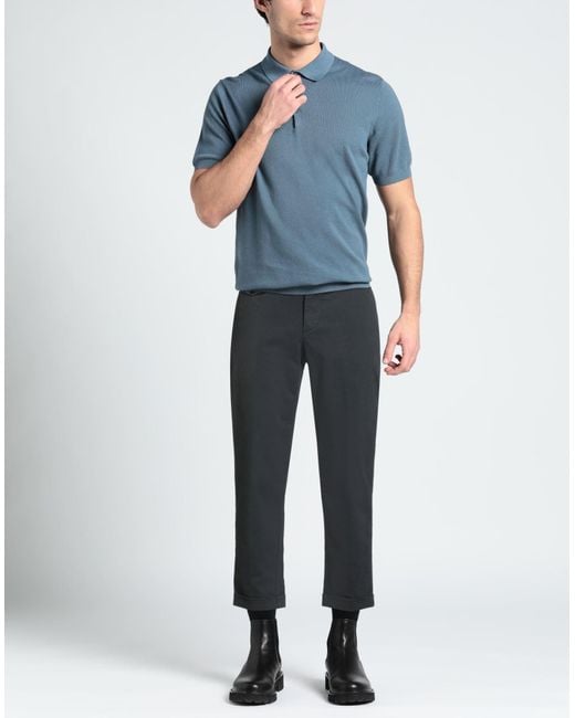 0/zero Construction Gray Pants Cotton, Elastane for men