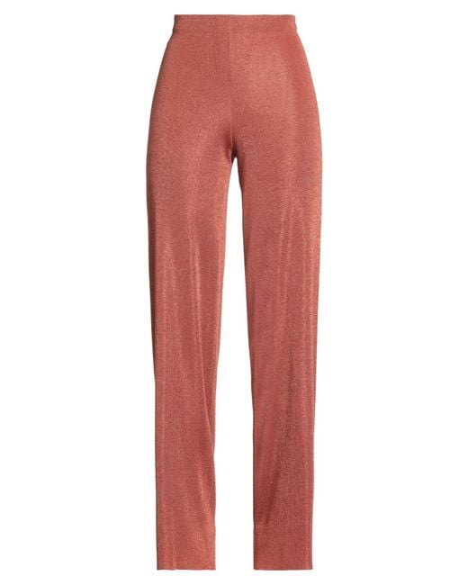 Roberto Collina Red Pants Viscose, Polyester