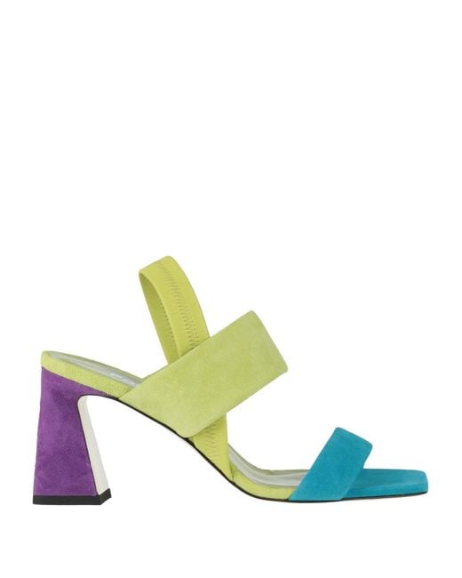 Pollini Green Sandals