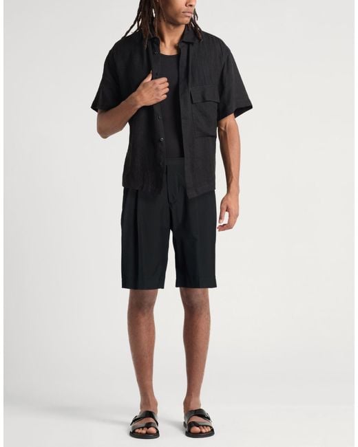 Lardini Blue Shorts & Bermuda Shorts Wool, Cotton for men
