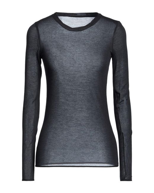 Majestic Filatures Black T-Shirt Micro Modal, Cashmere