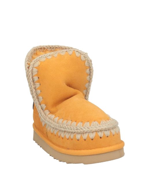 Mou Orange Ankle Boots