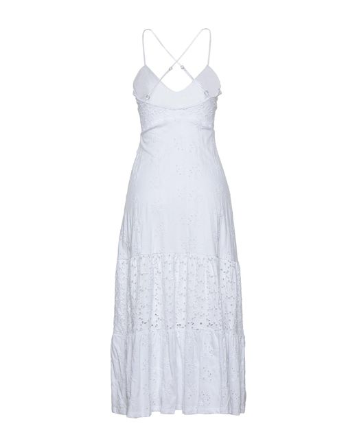 Desigual White Midi Dress