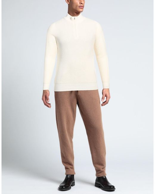 Gran Sasso White Turtleneck for men