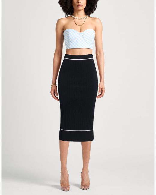 ARMANI EXCHANGE Black Midi Skirt