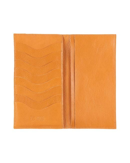 Porte-documents Il Bisonte en coloris Orange