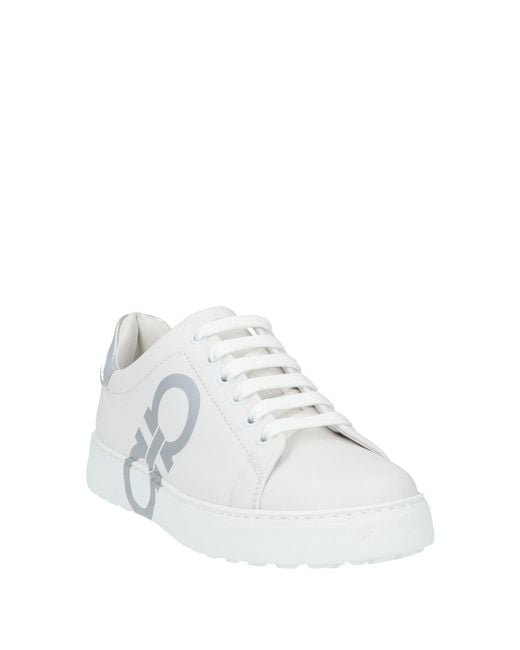 Ferragamo White Sneakers Calfskin