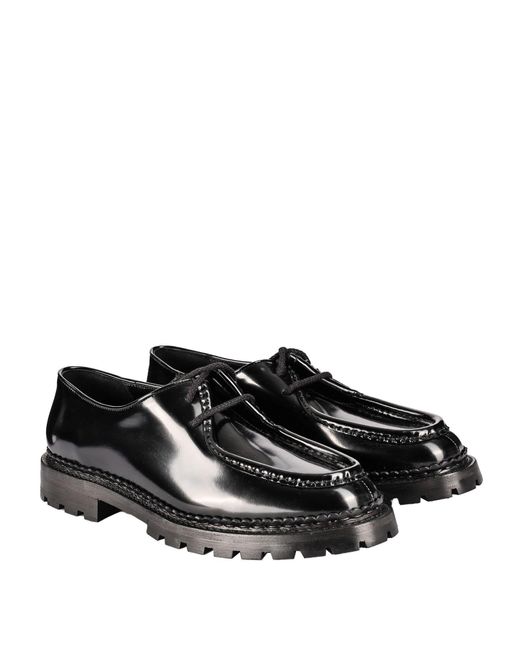 Zapatos de cordones Saint Laurent de hombre de color Black