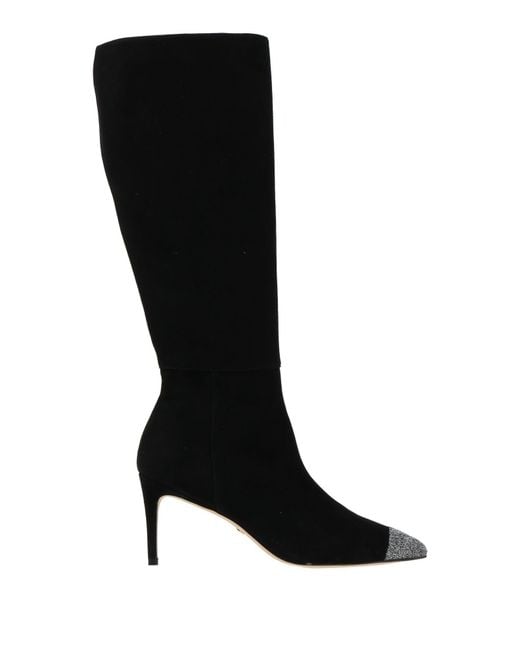 Stuart Weitzman Black Boot Leather