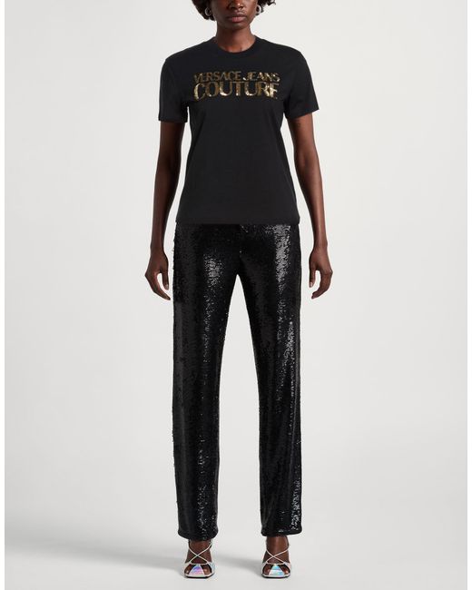 Versace Jeans Couture Black T-Shirt Cotton