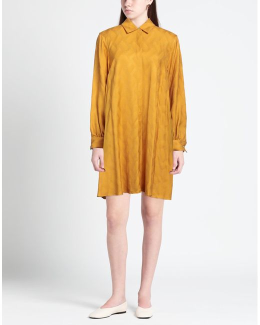 Le Sarte Pettegole Yellow Mini Dress