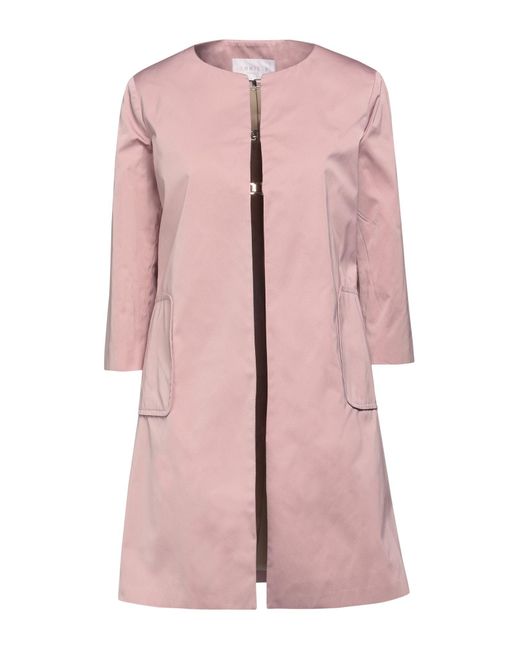 Annie P Pink Antique Rose Overcoat & Trench Coat Polyester