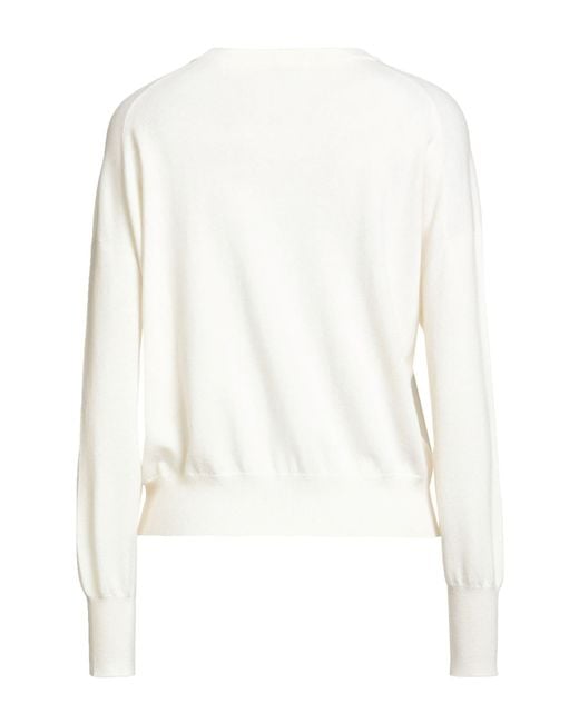 Brunello Cucinelli White Jumpers