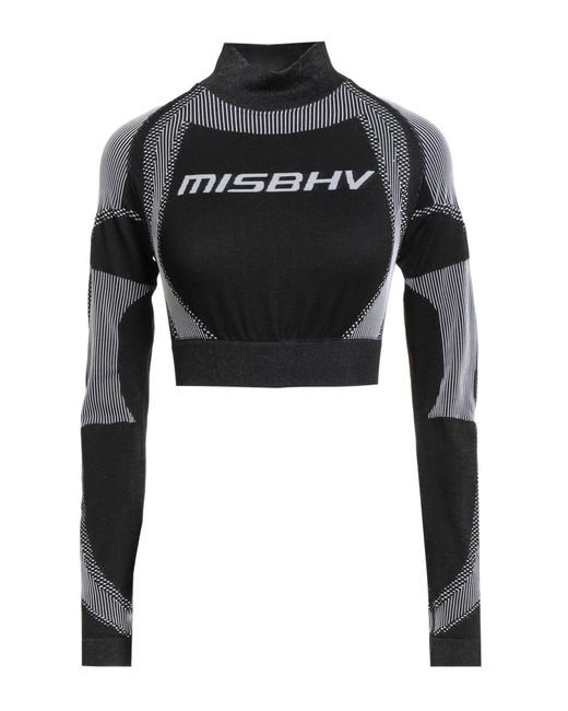 M I S B H V Black Sport Top Recycled Polyamide, Polyester, Elastane