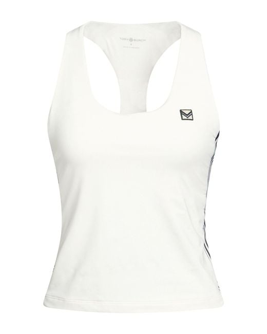 Tory Burch White Top Polyester, Elastane