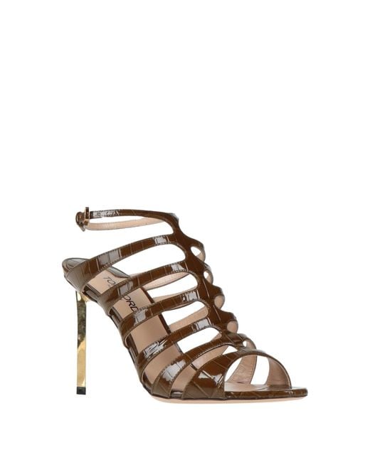Tom Ford Metallic Sandals