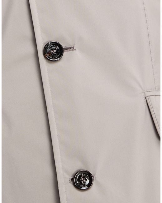 Moorer Gray Coat Polyester for men