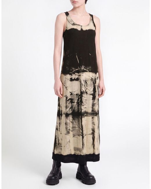 Pierantonio Gaspari Black Midi Dress Cotton